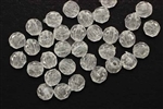 Bead, German Acrylic, Vintage, 8MM, Faceted Round, Crystal