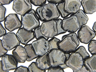 Czech Shell Beads / 14MM Hematite