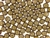 Czech Picasso Finish Beads / Round 8MM Brown Gold