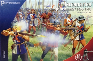 Perry Miniatures - Mercenaries European Infantry 1450-1500 (Plastic) Two Box Deal