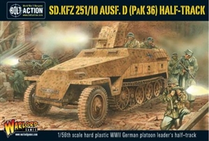 Bolt Action - German Sd.Kfz 251/10 Ausf D (PaK 36)  Half Track Plastic