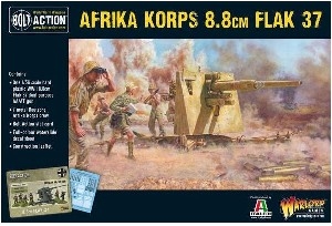 Bolt Action - Afrika Korps 8.8cm Flak 37 Anti-Tank Gun (Plastic)