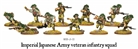 Bolt Action - Imperial Japanese Army veteran infantry squad