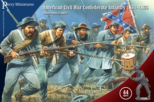 Perry Miniatures - American Civil War Confederate Infantry 1861-1865 (Plastic)