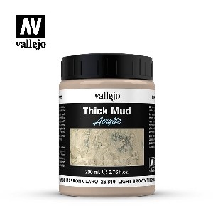 Vallejo Diorama Effects - AV26.810 Light Brown Thick Mud 200ml