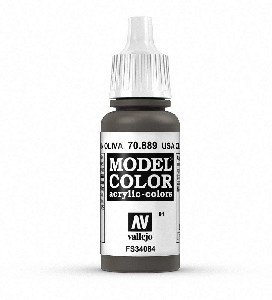 Vallejo Model Color - AV70.889 USA Olive Brown 17ml