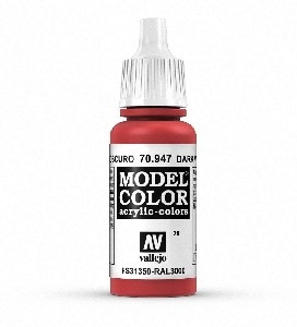 Vallejo Model Color - AV70.947 Dark Vermillion 17ml