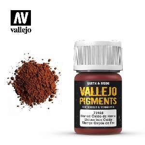Vallejo Pigments - AV73.108 Brown Iron Oxide 30ml