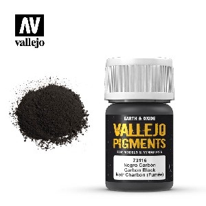 Vallejo Pigments - AV73.116 Carbon Black (Smoke) 30ml
