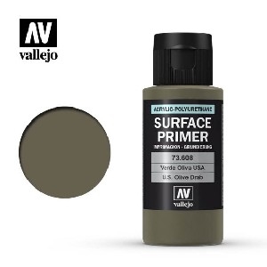 Vallejo Surface Primer - AV73.608 US Olive Drab 60ml