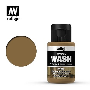 Vallejo Model Wash - AV76.520 Dark Khaki Green 35ml