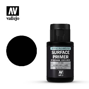 Vallejo Surface Primer - AV77.660 Gloss Black 32ml