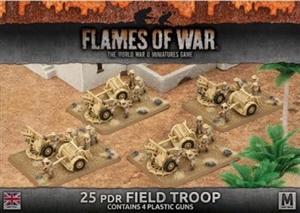 Flames of War - Desert Rats 25pdr Field Troop