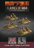 Flames of War - British 6 pdr Anti-tank Platoon BBX54 Plastic