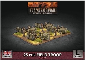 Flames of War - British 25 pdr Field Troop BBX63 Plastic
