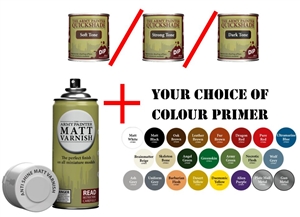 Army Painter Deal - Colour Primer, Quickshade Dip and Matt Varnish