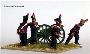 Perry Metals - French Foot Artillery Firing 6pdr