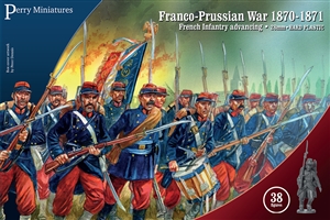 Perry Miniatures - Franco Prussian War French Infantry Advancing 1870-1871 (Plastic)
