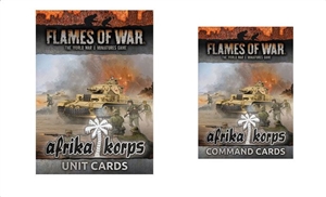 Flames of War - FW256-GCB German Afrika Corps Unit and Command Cards