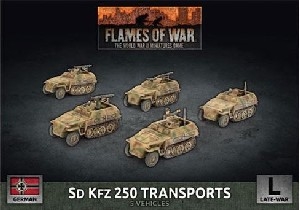 Flames of War - GBX129 SdKfz 250 Transports plastic