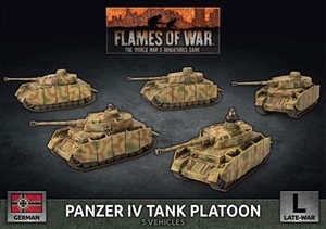 Flames of War - GBX142 Panzer IV Tank Platoon (Plastic)