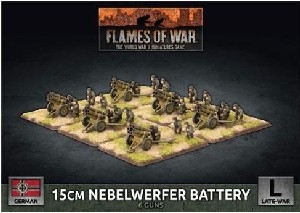 Flames of War - GBX146 Nebelwerfer Rocket Launcher Battery plastic