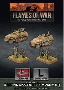 Flames of War - GBX150 Armoured Reconnaisance Company HQ