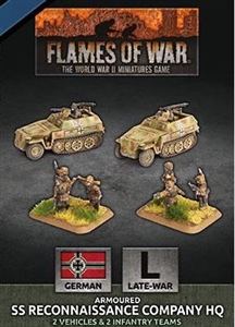 Flames of War - GBX153 Armoured SS Reconaissance Company HQ