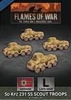 Flames of War - GBX154 Sd Kfz 231 SS Scout Troops