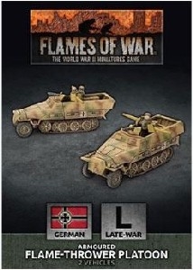 Flames of War - GBX156 German Sd Kfz 251 Flamethrower Platoon plastic