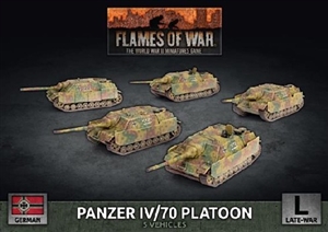 Flames of War - GBX160 Panzer IV/70 Platoon (Plastic)
