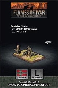 Flames of War - GE770 Fallschirmjager HMG Platoon plastic