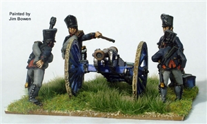 Perry Metals - Prussian Foot Artillery Firing 6pdr