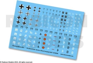 Rubicon Models - German Afrika Campaign Decals - Set 1