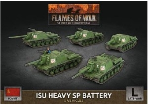 Flames of War - SBX63 ISU Heavy SP Battery plastic