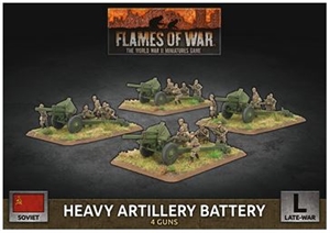 Flames of War -SBX75 Heavy Artillery Battery (Plastic)