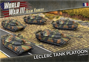 Team Yankee - TFBX10 Leclerc Tank Platoon (x5 Plastic)