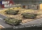 Team Yankee - TSWBX01 Swedish Strv 103 S-tank Platoon (x3 Plastic)