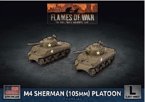 Flames of War - UBX71 M4 Sherman (105mm) Assault Gun Platoon Plastic