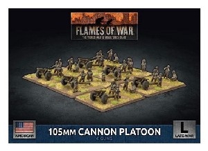 Flames of War - UBX82 105mm Cannon Platoon Plastic