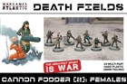 Wargames Atlantic - Death Fields Cannon Fodder 2 Females Set Plastic