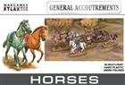 Wargames Atlantic - General Accoutrements: Horses Set Plastic
