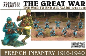 Wargames Atlantic - French Infantry 1916-40 Box Set Plastic