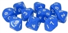 Warlord Games  - 10 Blue D10 Dice