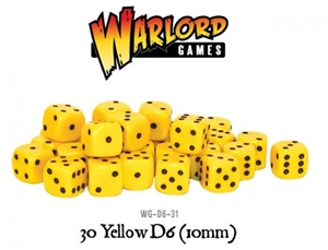 Warlord Games  - 30 Yellow Dice (10mm)