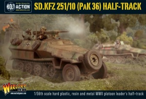 Bolt Action - German Sd.Kfz 251/10 half-track (3.7cm PaK) plastic boxed set