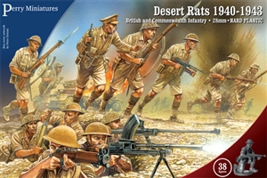 Perry Miniatures - WWII British Desert Rats 1940-1943 (Plastic)