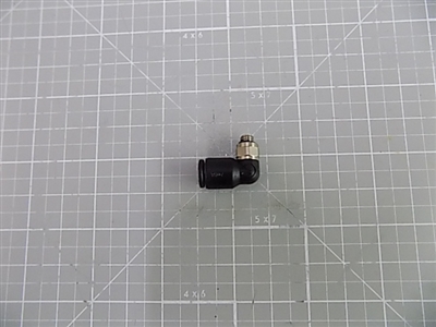 AIR FITTING, M5X.8 X 6MM OD TUBE 90D