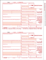 1099-INT Interest Fed Copy A Cut Sheet (BINTFED05)