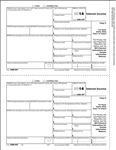 1099-INT Interest Payer or State Copy C Cut Sheet (BINTPAY05)